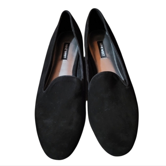 Nine West Women's Renold Black Suede Loafers Size 9 - Picture 2 of 6